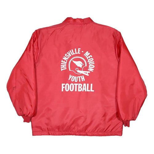 BIRDIE Mens Red Youth Football Coach Jacket L Synthetic Sports Button