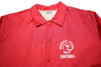 BIRDIE Mens Red Youth Football Coach Jacket L Synthetic Sports Button