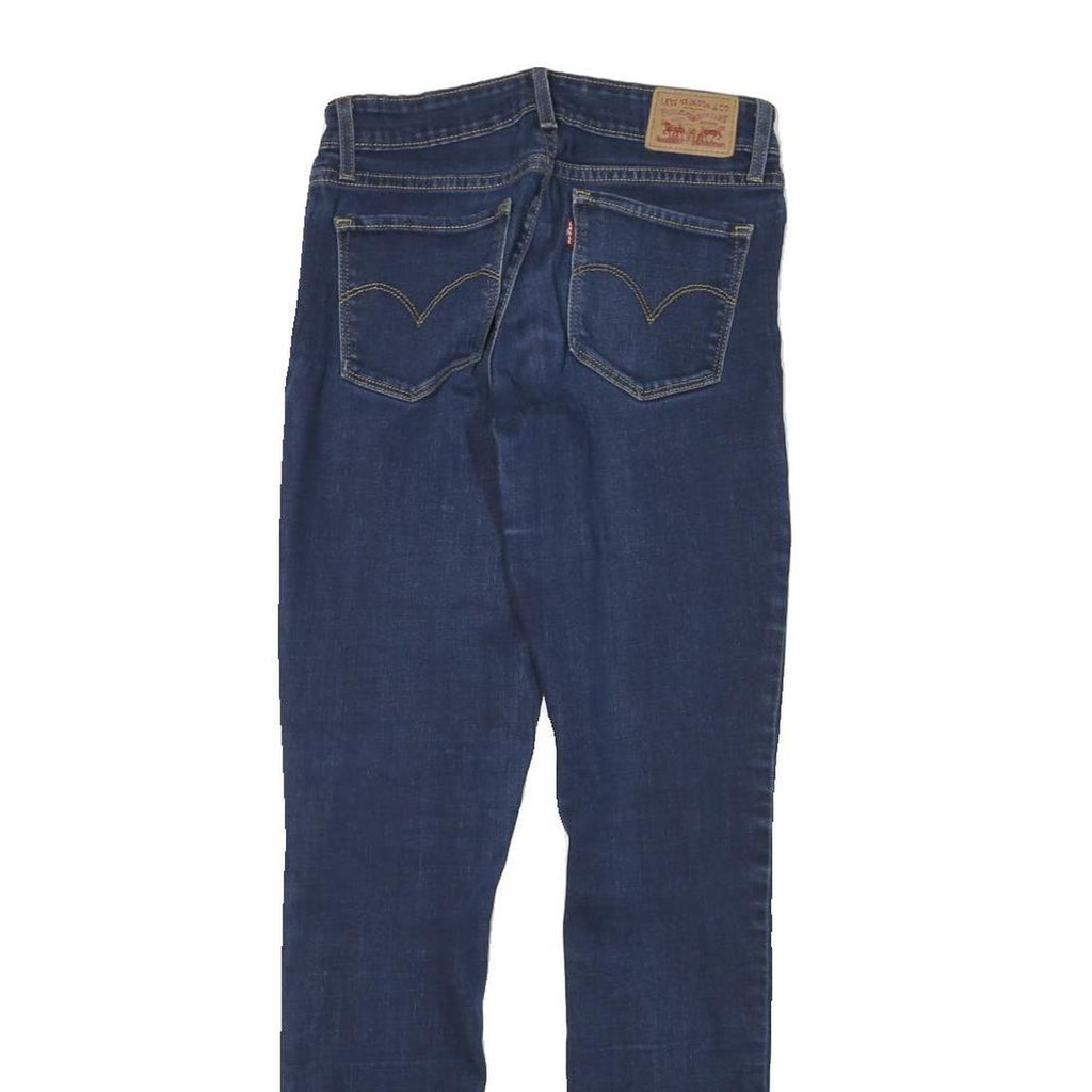 LEVI'S 711 Womens Jeans Blue Slim Skinny Denim Medium W25 L29 Stretch Zip
