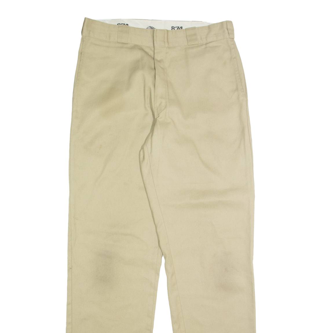 DICKIES Chino Mens Trousers Beige Regular Straight W34 L32