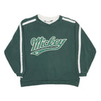 MICKEY & CO. Girls Green & White Crew Neck L Sweatshirt Cotton Blend