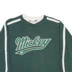 MICKEY & CO. Girls Green & White Crew Neck L Sweatshirt Cotton Blend