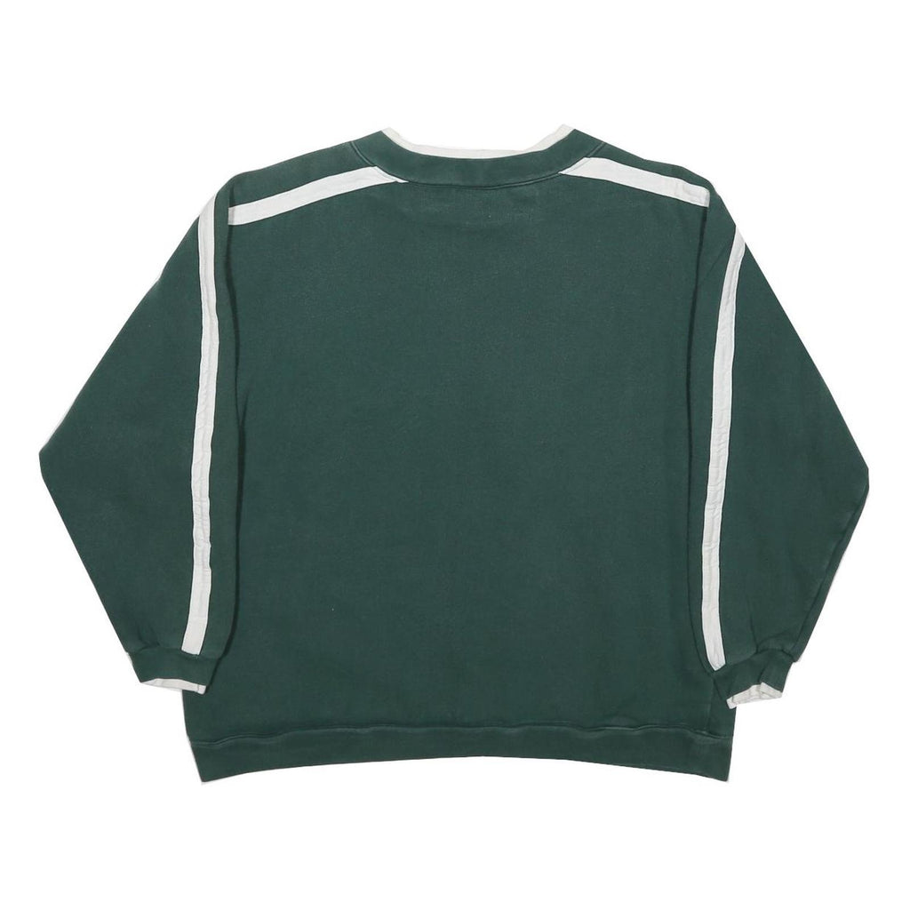MICKEY & CO. Girls Green & White Crew Neck L Sweatshirt Cotton Blend