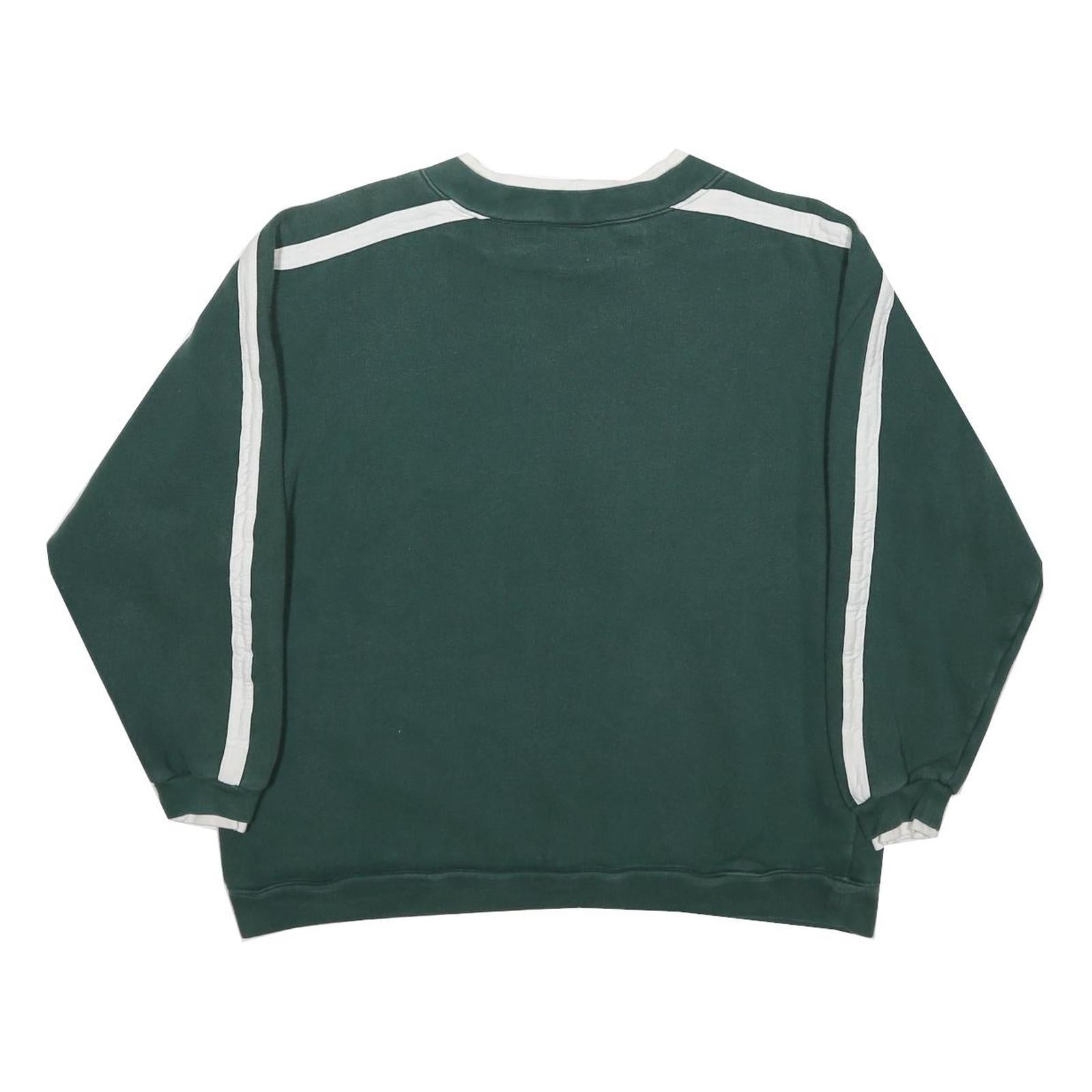 MICKEY & CO. Girls Green & White Crew Neck L Sweatshirt Cotton Blend