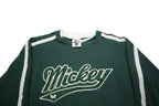 MICKEY & CO. Girls Green & White Crew Neck L Sweatshirt Cotton Blend