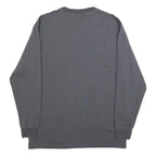 DICKIES Mens Grey Long Sleeve T-Shirt Crew Neck Cotton Blend Pocket M Casual