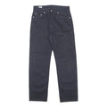 LACOSTE Mens Cotton Blend Navy Regular Straight Trousers W33 L30 Classic Zip