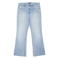 UR BOII Womens Jeans Blue Regular Bootcut Stone Wash W34 L33