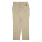DICKIES Womens Trousers Beige Regular Straight W30 L30