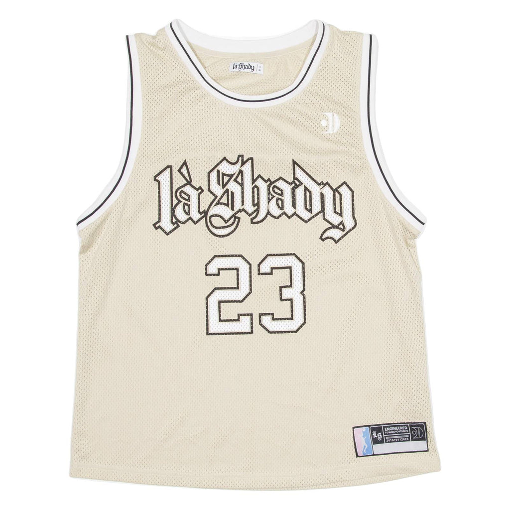 LA SHADY Womens Jersey Beige Sleeveless USA S