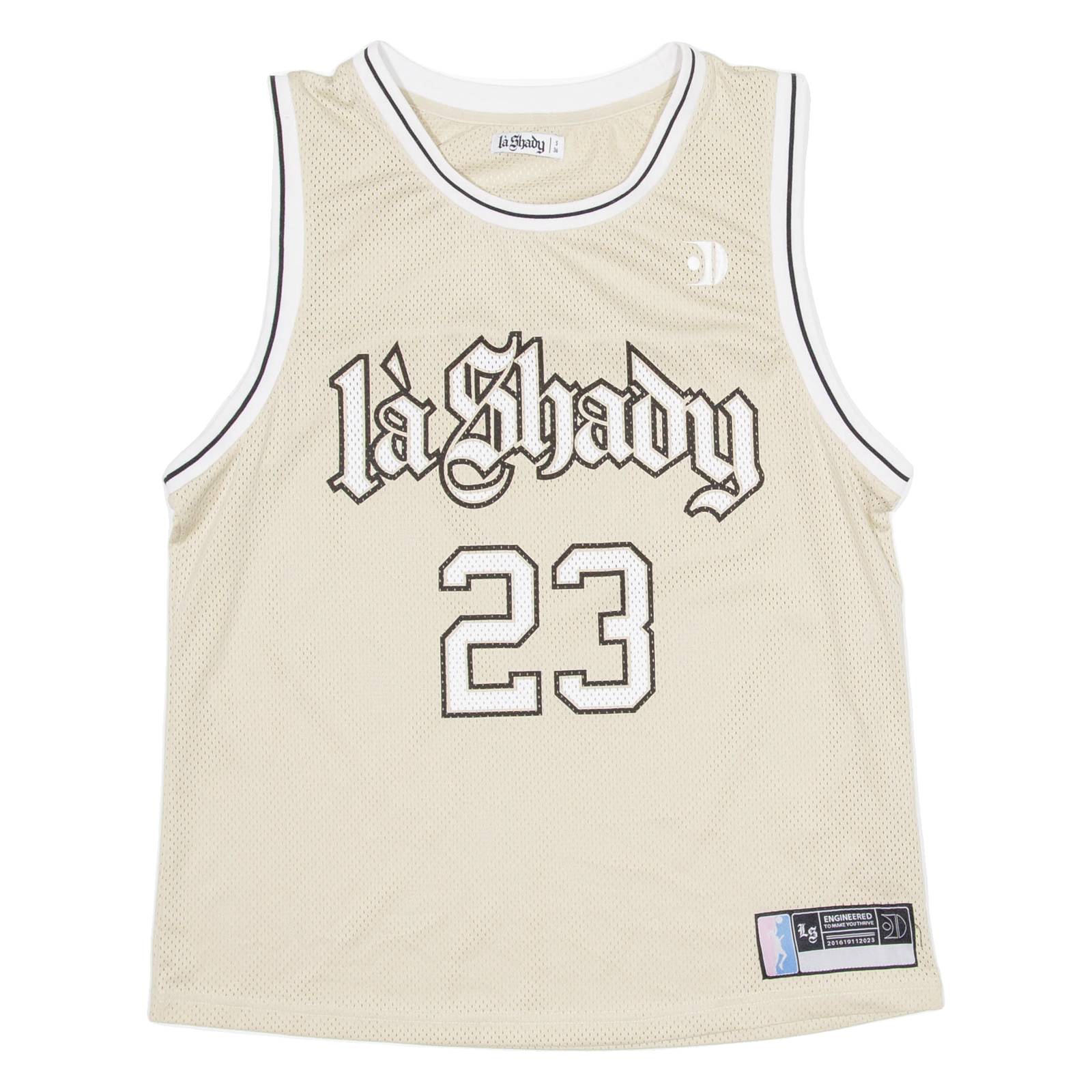 LA SHADY Womens Jersey Beige Sleeveless USA S