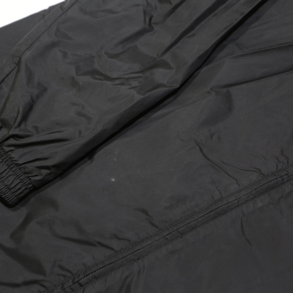 ADIDAS Mens Black Zip Hooded Sports Jacket XL Polyester Plain Lightweight