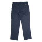 DICKIES Flex Workwear Cargo Mens Trousers Blue Regular Straight W36 L34