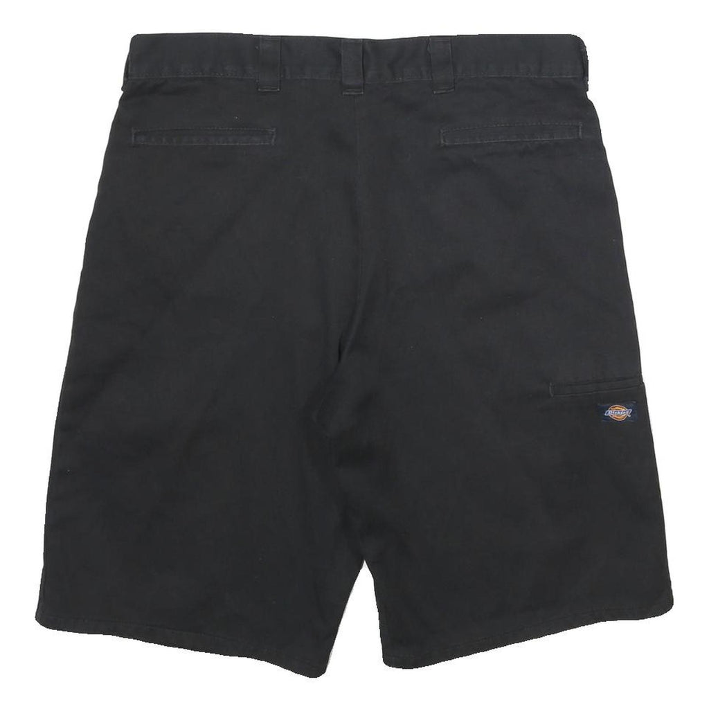 DICKIES Mens Shorts Black Casual L W36 Durable Workwear Polyester Blend