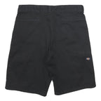 DICKIES Mens Shorts Black Casual L W36 Durable Workwear Polyester Blend