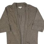 MONSOON Womens Cardigan Brown Tight Knit 3/4 Sleeve S