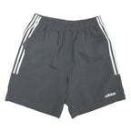 ADIDAS Mens Shorts Grey Casual L W30 Polyester Blend Elastic Waistband