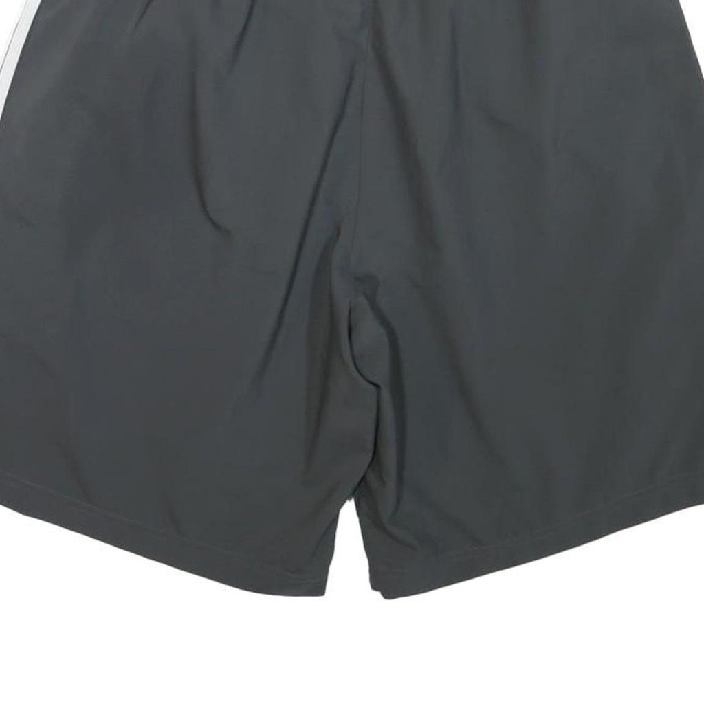 ADIDAS Mens Shorts Grey Casual L W30 Polyester Blend Elastic Waistband