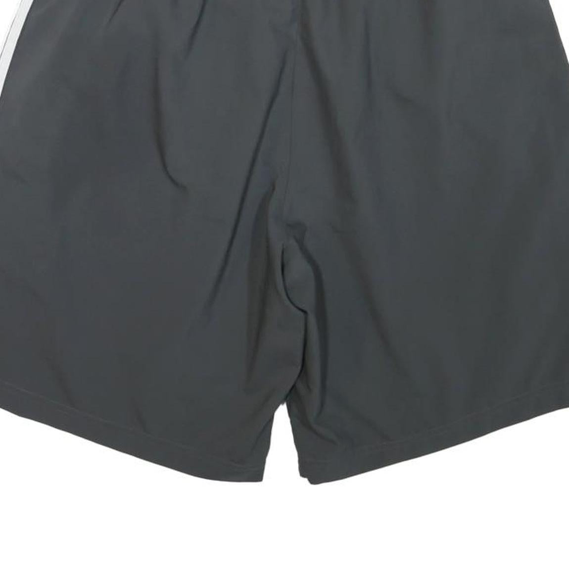 ADIDAS Mens Shorts Grey Casual L W30 Polyester Blend Elastic Waistband