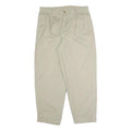 NAUTICA Mens Cotton Blend Beige Relaxed Straight Trousers W32 L28 Classic Fit