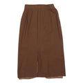 PAULINE Womens Brown Wool Pencil Knee Length Skirt XS Elegant Classic