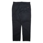 DICKIES Mens Trousers Black Regular Straight W36 L30
