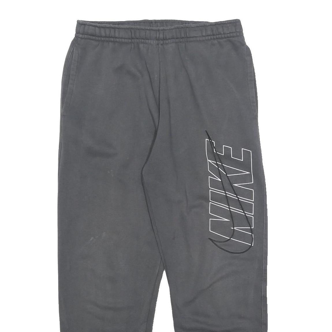 NIKE Mens Joggers Black M W30 L27 Cotton Blend Regular Tapered Fit Sportswear