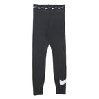NIKE Womens Leggings Black Slim Tapered S W26 Cotton Blend Drawstring