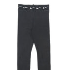 NIKE Womens Leggings Black Slim Tapered S W26 Cotton Blend Drawstring