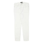 DKNY Womens Jeans White Slim Skinny Denim W27 L27 Zip Cotton Blend Fashion