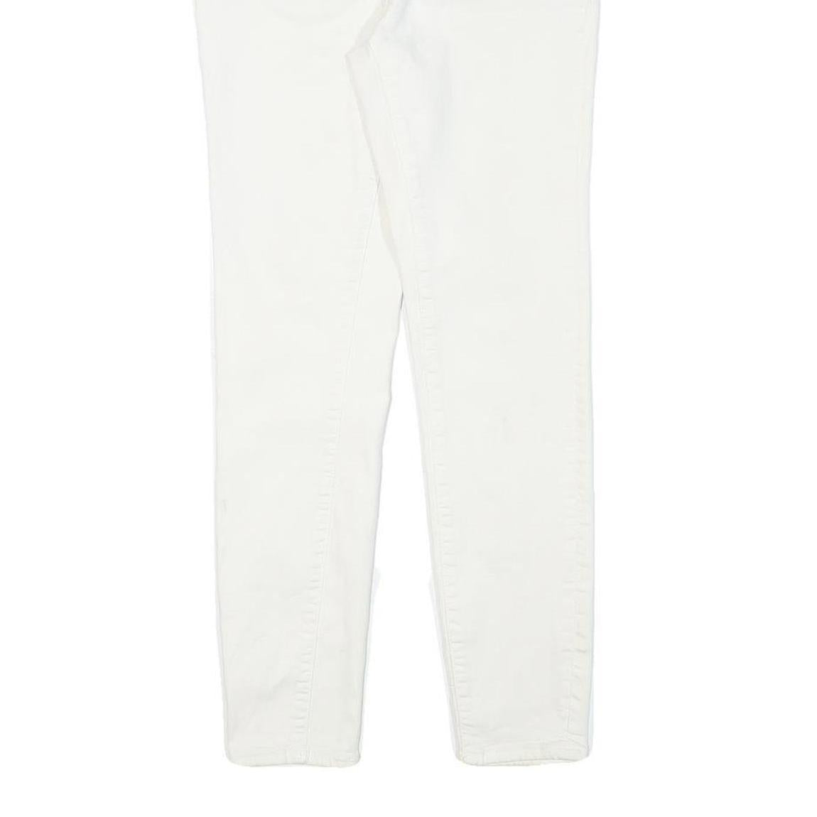 DKNY Womens Jeans White Slim Skinny Denim W27 L27 Zip Cotton Blend Fashion