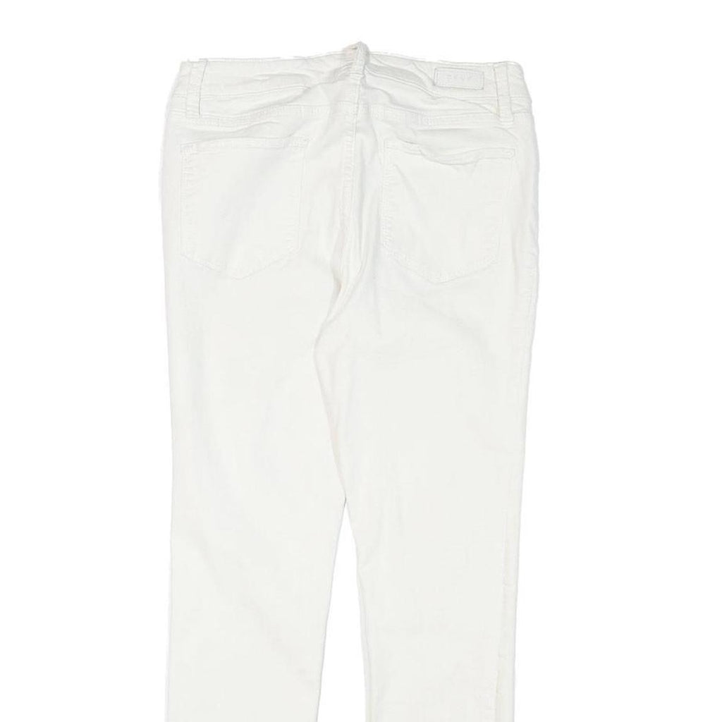 DKNY Womens Jeans White Slim Skinny Denim W27 L27 Zip Cotton Blend Fashion