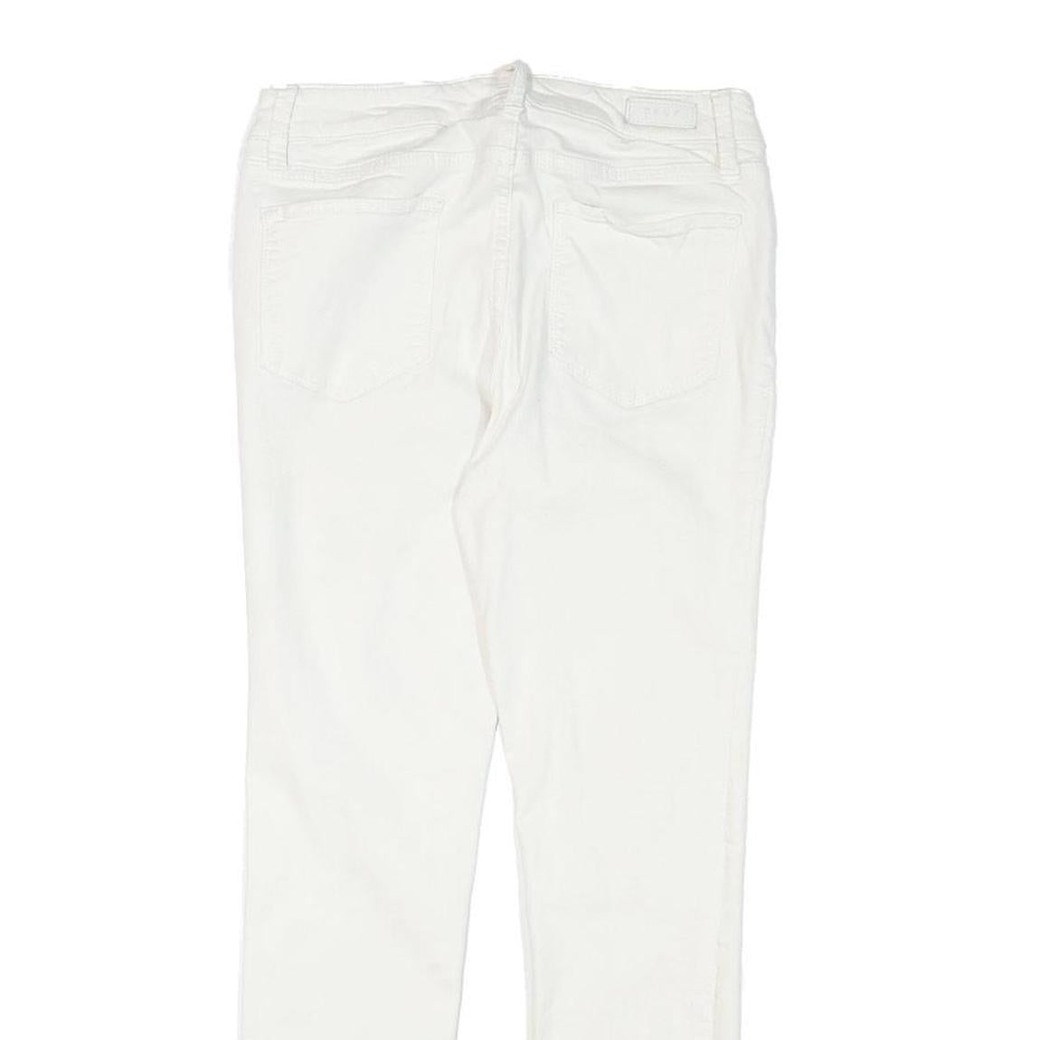 DKNY Womens Jeans White Slim Skinny Denim W27 L27 Zip Cotton Blend Fashion