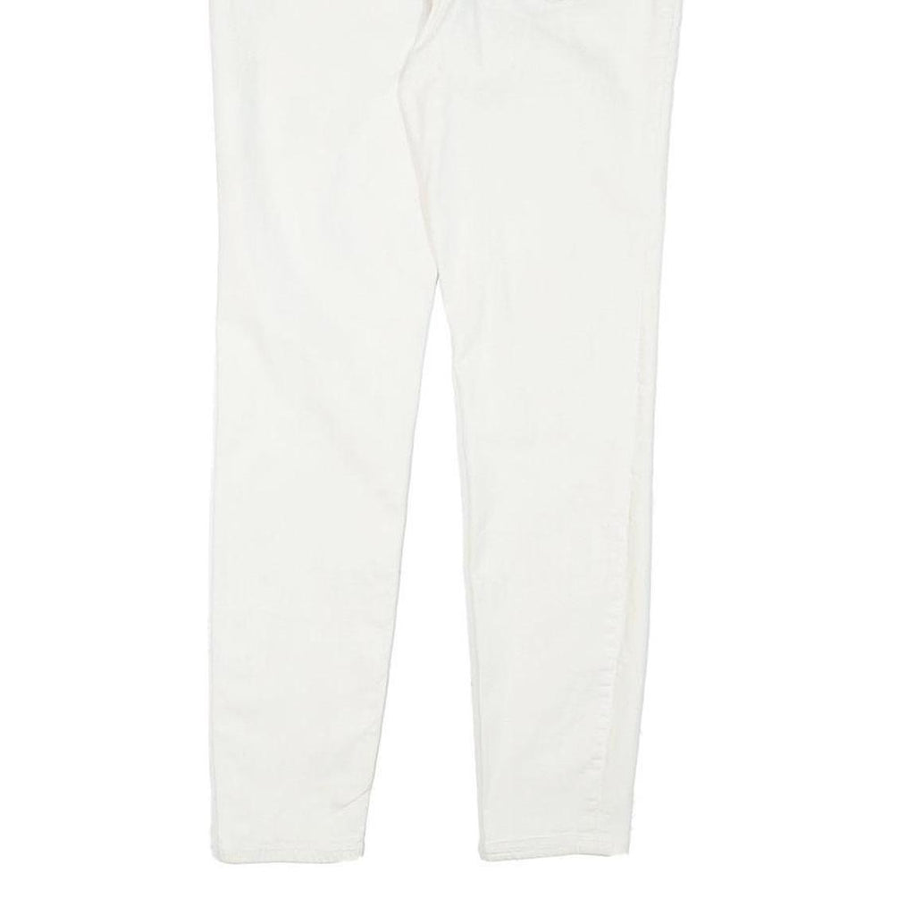 DKNY Womens Jeans White Slim Skinny Denim W27 L27 Zip Cotton Blend Fashion