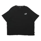 PUMA Mens Black Cotton Blend T-Shirt 4XL Short Sleeve Crew Neck Logo Print