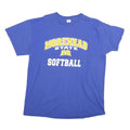 RUSSELL ATHLETIC Mens Blue Morehead State Softball T-Shirt XL Short Sleeve Crew