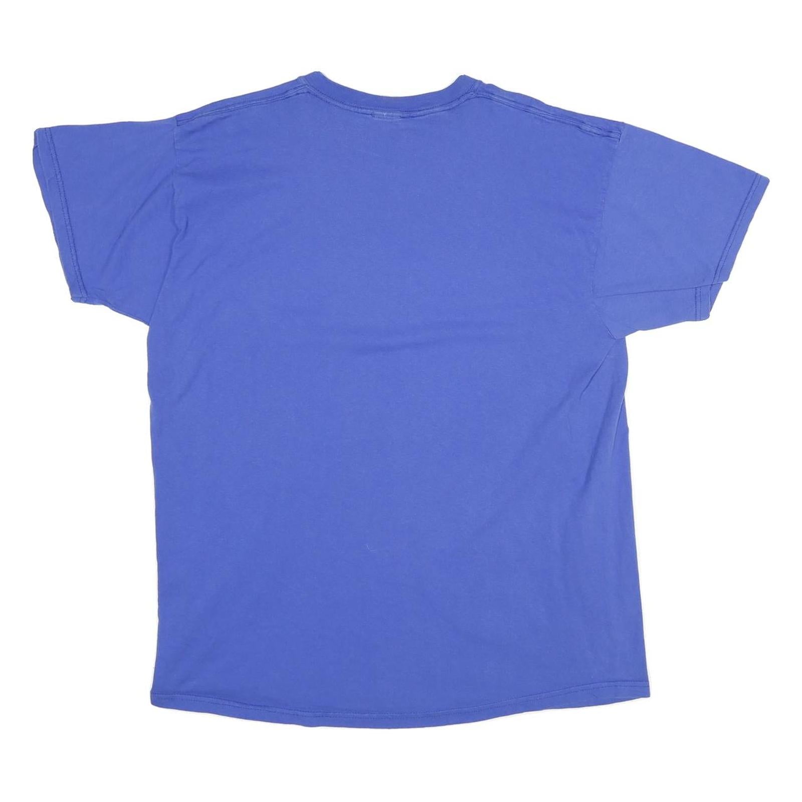 RUSSELL ATHLETIC Mens Blue Morehead State Softball T-Shirt XL Short Sleeve Crew