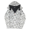 NIKE Mens White Grey Pixel Camo Outdoor Jacket XL Polyester Blend Zip Hooded