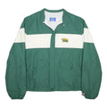 CHAMPION Mens Green & White UVM Logo Outdoor Nylon Colourblock Jacket XL Zip