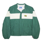 CHAMPION Mens Green & White UVM Logo Outdoor Nylon Colourblock Jacket XL Zip
