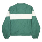 CHAMPION Mens Green & White UVM Logo Outdoor Nylon Colourblock Jacket XL Zip
