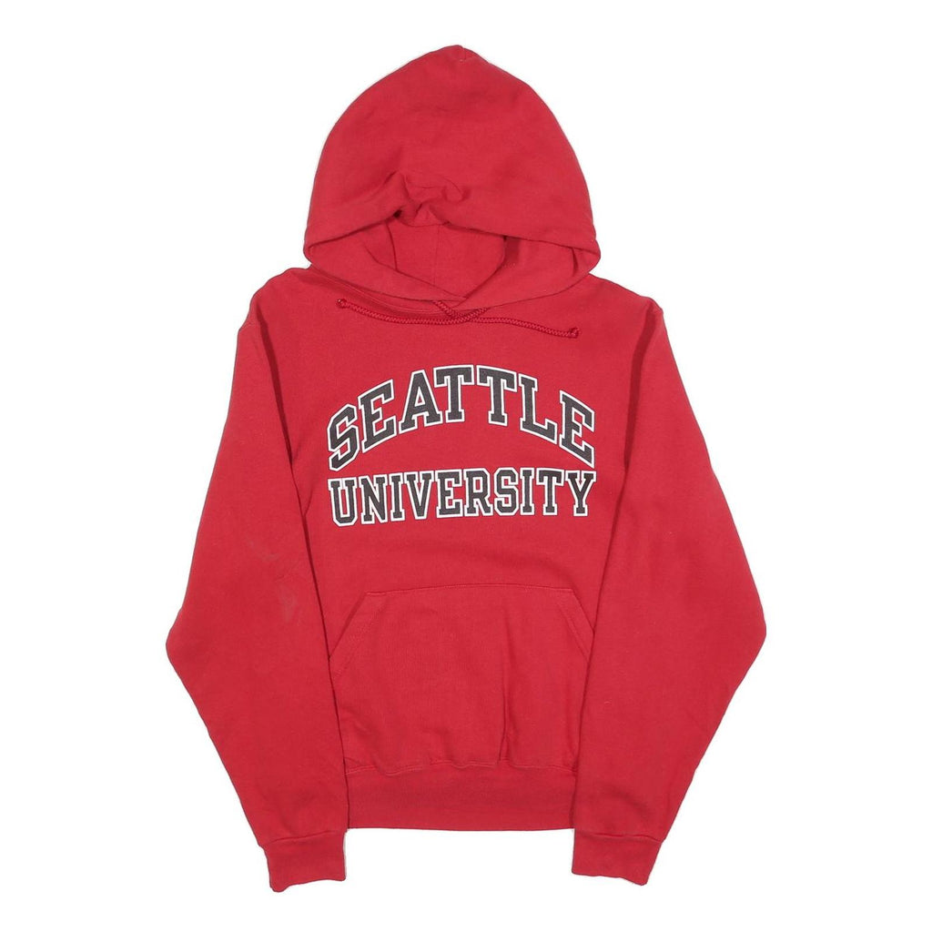 SEATTLE SAEHAWKS Mens Red Hoodie S Seattle University Printed Pullover