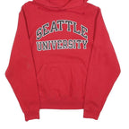 SEATTLE SAEHAWKS Mens Red Hoodie S Seattle University Printed Pullover