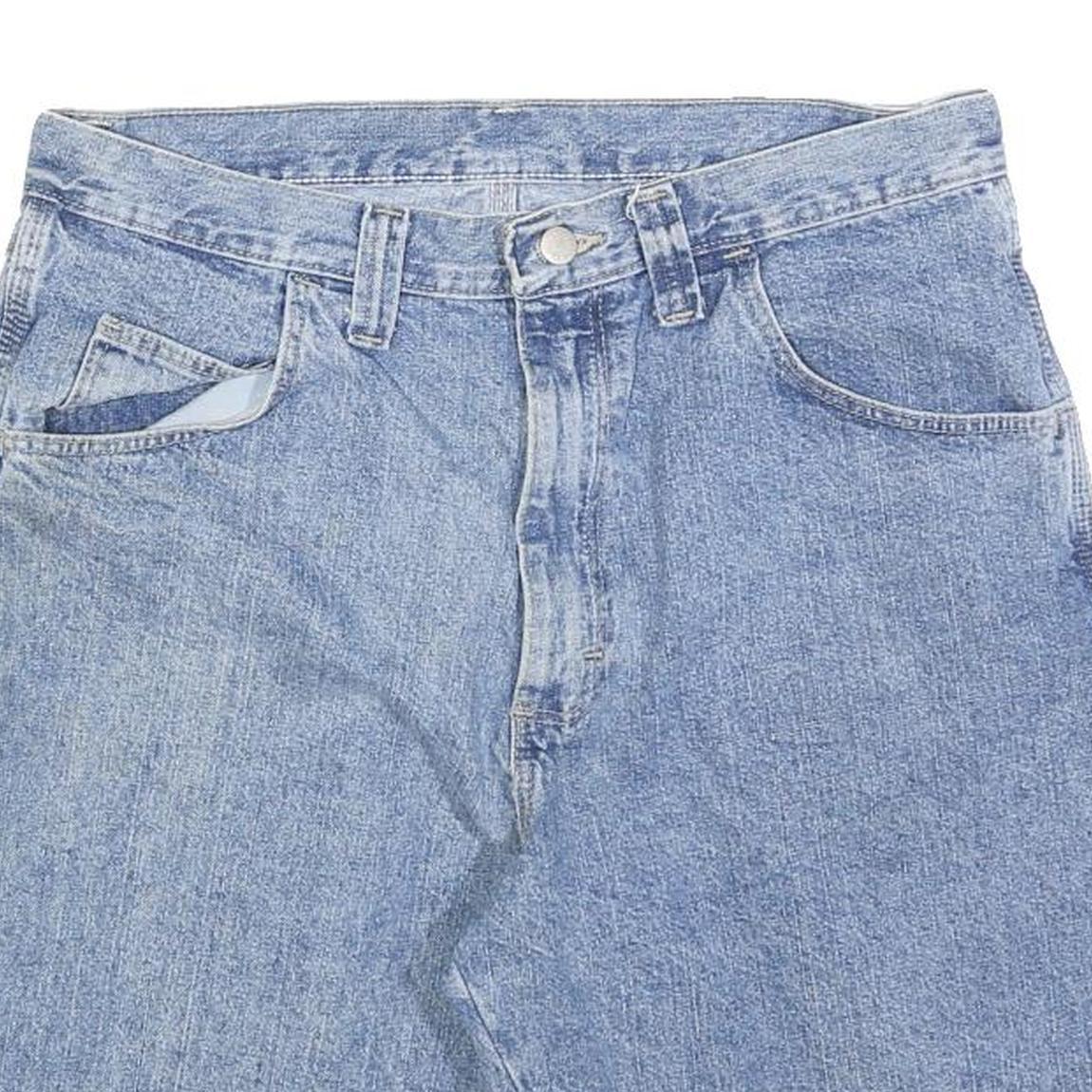 WRANGLER Mens Denim Blue Casual Shorts M W32 Cotton Blend Classic Fit Workwear