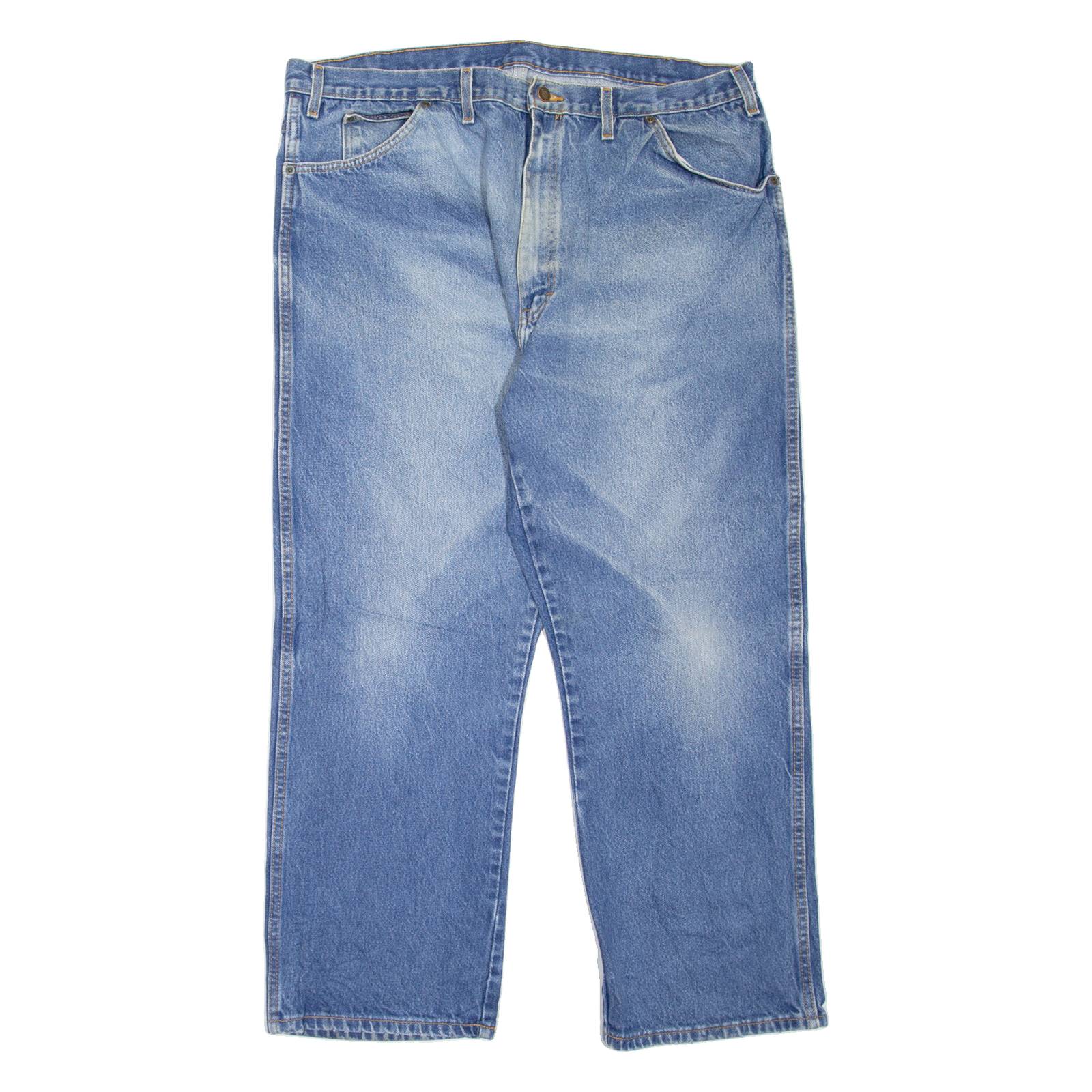 DICKIES Workwear Mens Jeans Blue Relaxed Tapered Stone Wash W40 L29