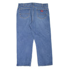 DICKIES Workwear Mens Jeans Blue Relaxed Tapered Stone Wash W40 L29