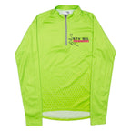 ANDEER Mens T-Shirt Green Long Sleeve 1/4 Zip XS