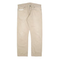 CARHARTT Mens Relaxed Beige Cotton Blend Trousers W38 L31 Casual Workwear