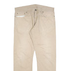 CARHARTT Mens Relaxed Beige Cotton Blend Trousers W38 L31 Casual Workwear
