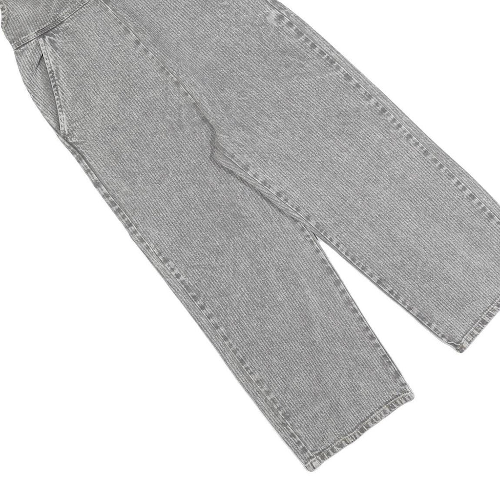 RVCA Womens Grey Cotton Blend Relaxed Fit Denim Dungarees S W28 L23 Casual Style